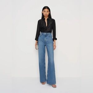 Reformation Cary High-Rise Slouchy Wide Leg Jeans